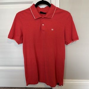 Scotch and Soda polo dark pink mens size small